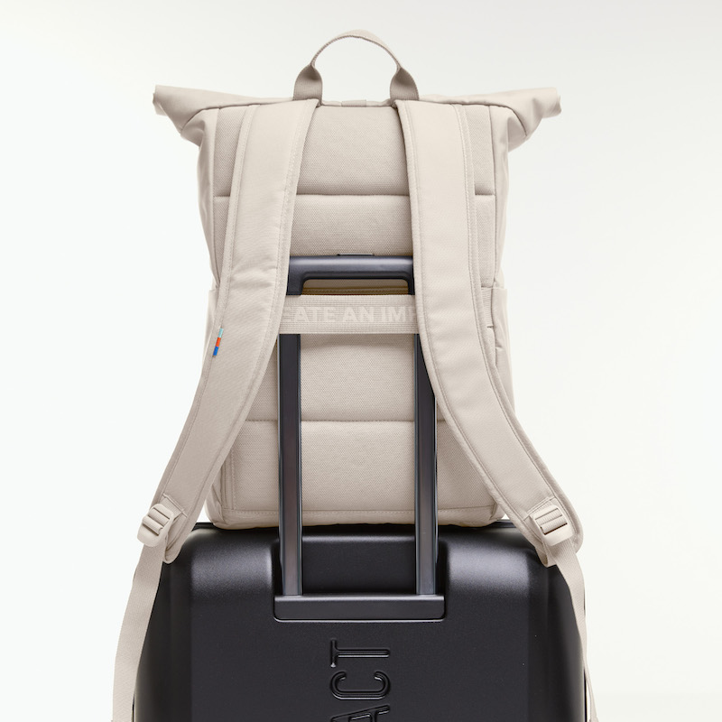 GOT BAG ROLLTOP EASY SOFT SHELL CREAM - Rolltop Rucksack in Creme