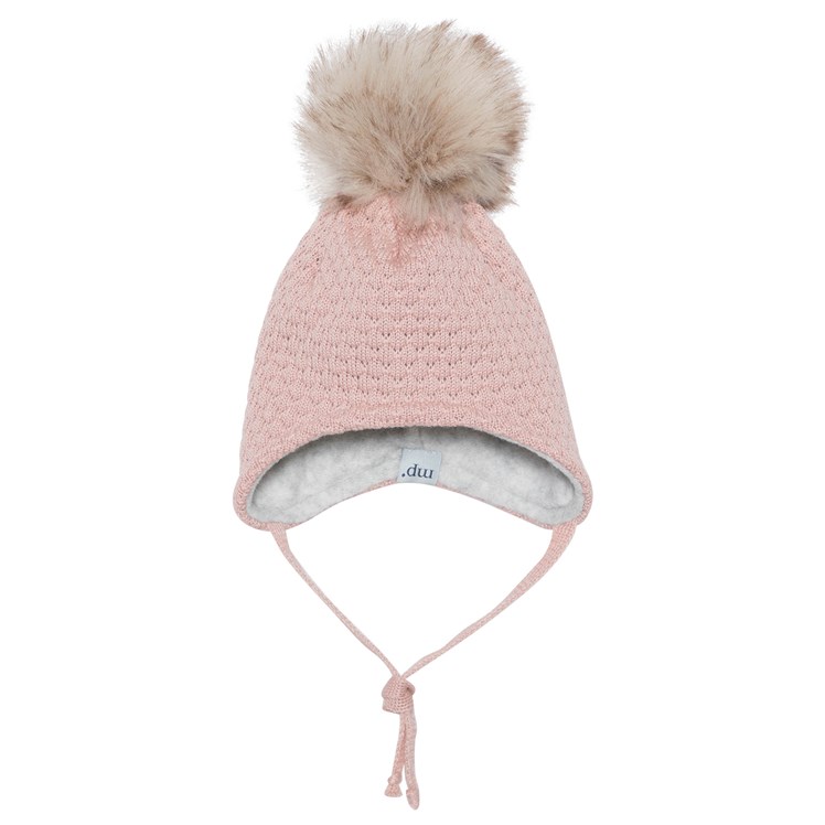 MP-DENMARK-CHUNCKY-OSLO-BABY-ROSA MP Denmark Winter Woll-Mütze mit Bommel in french Rose