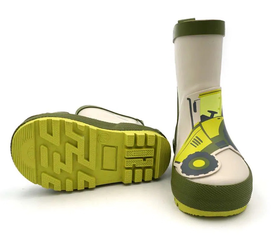 Maximo Regenstiefel Gummistiefel mit Jersey Futter + Reflekt 3M - Traktor Maximo Regenstiefel Gummistiefel mit Jersey Futter + Reflekt 3M - Traktor
