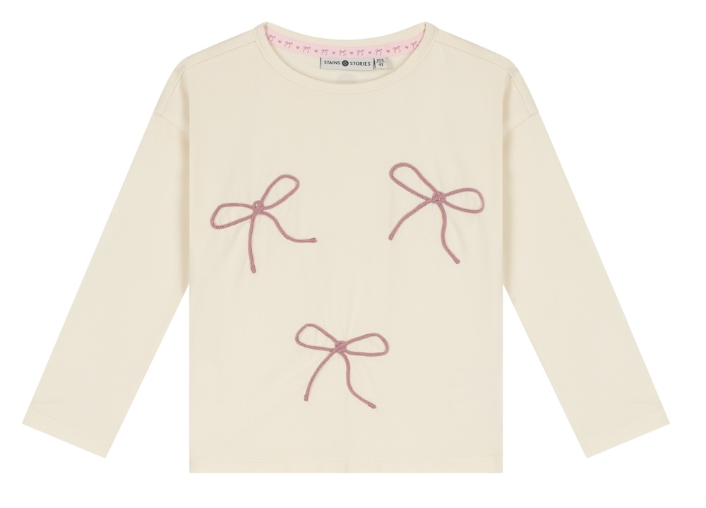 Babyface Stains & Stories Langarm in Creme mit Schleifen - Bows Babyface Stains & Stories Langarm in Creme mit Schleifen - Bows