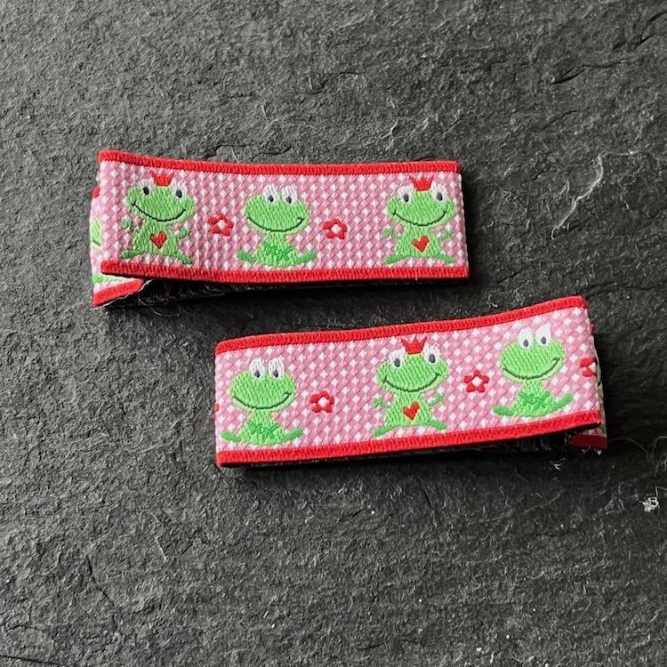 Wowzers Designer Clips - Froschkönig Rot - 1 Paar 