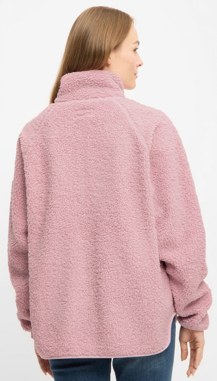 Derbe Damen Kuschelby Fleecejacke Coral Blush in Rosa