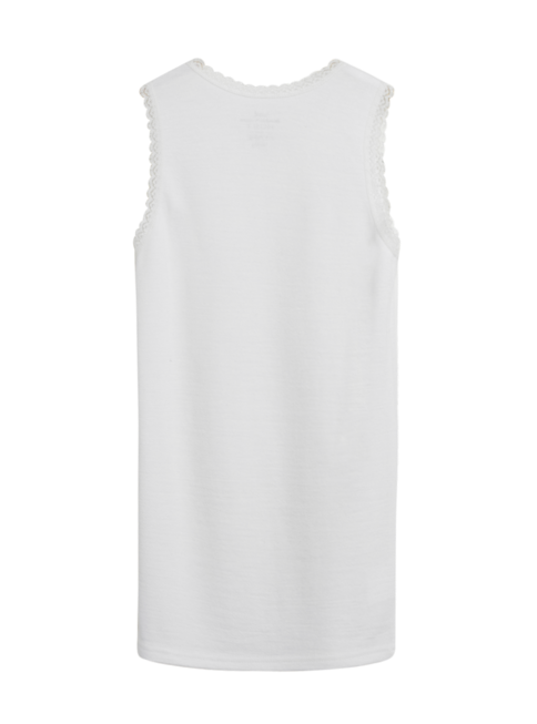 Hust & Claire Basic Langarm Top in Ivory Weiß