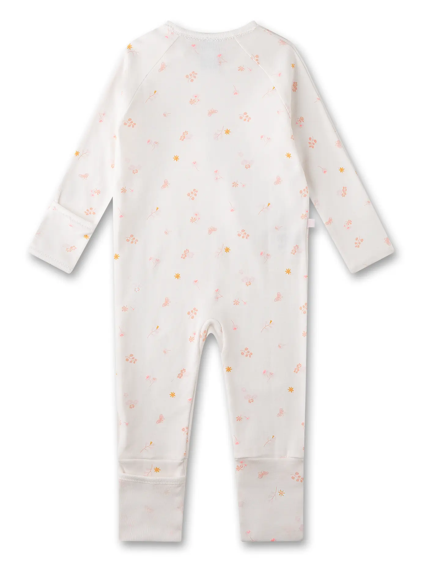 Sanetta Baby Mädchen Strampler in Creme Weiß mit Kleinen Blumen Sanetta Baby Mädchen Strampler in Creme Weiß mit Kleinen Blumen