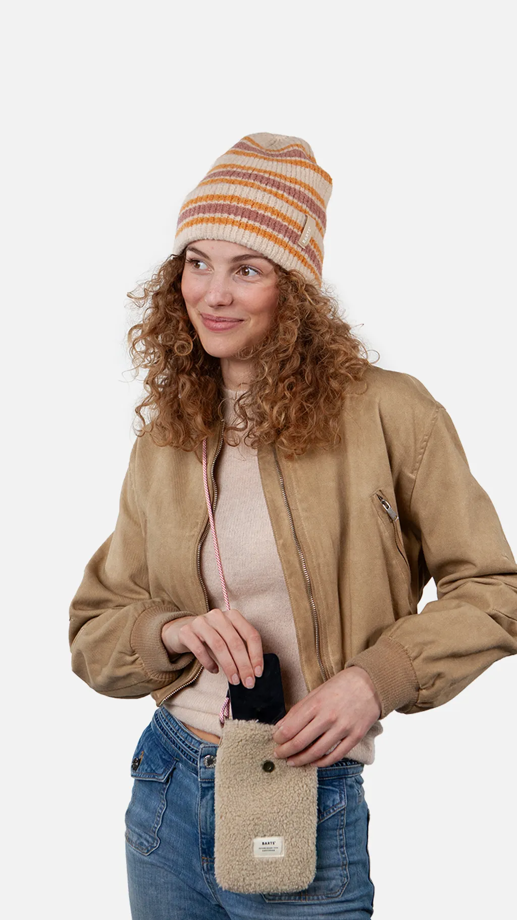 Barts Bugbane Teddy Handytaasche in Creme - One Size 
