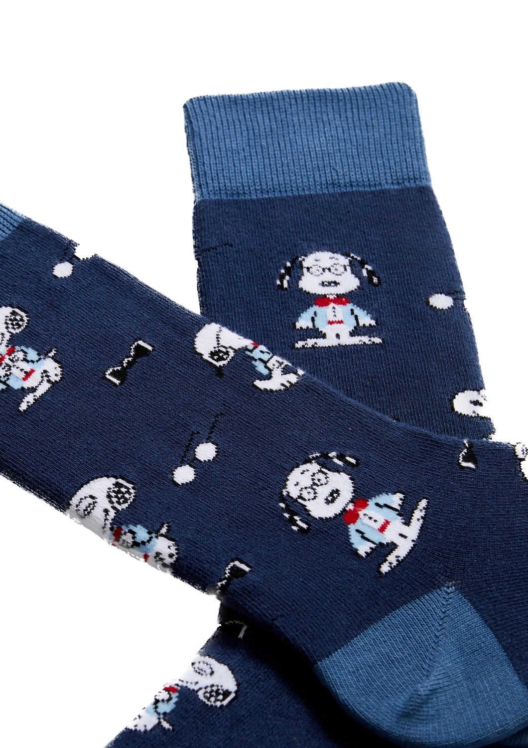 besocks Peanuts BeSnoopy Preppy Snoopy in Blau Bio Baumwolle