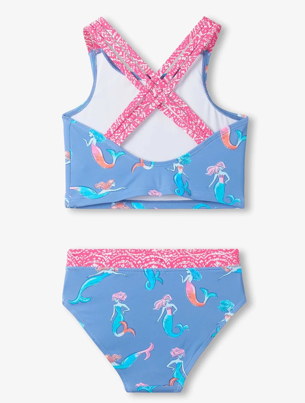 Hatley Takini Bikini in Blau mit Meerjungfrauen - Mermaids