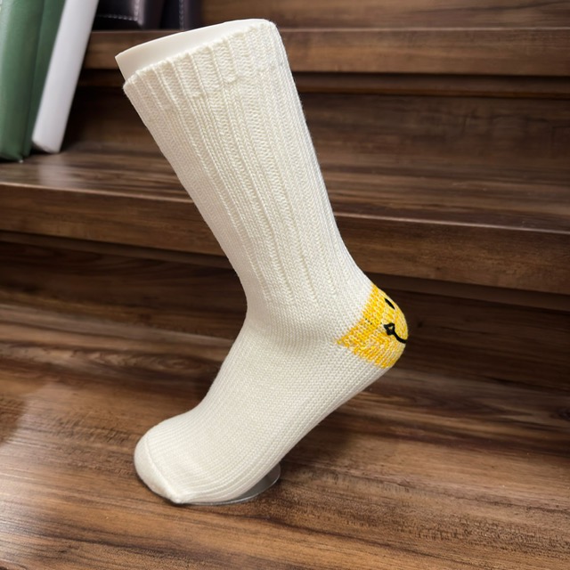 Lua Happy Feet Socken - Smiley in Weiß
