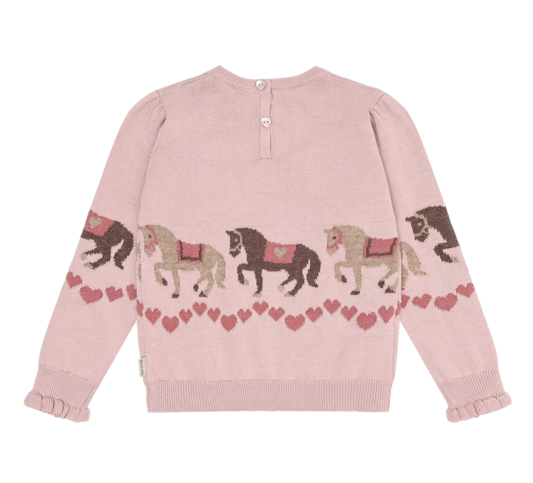 Hust & Claire Pani Strickpulli Pullover in Rosa - Pferd - SALE Hust & Claire Pani Strickpulli Pullover in Rosa - Pferd - SALE
