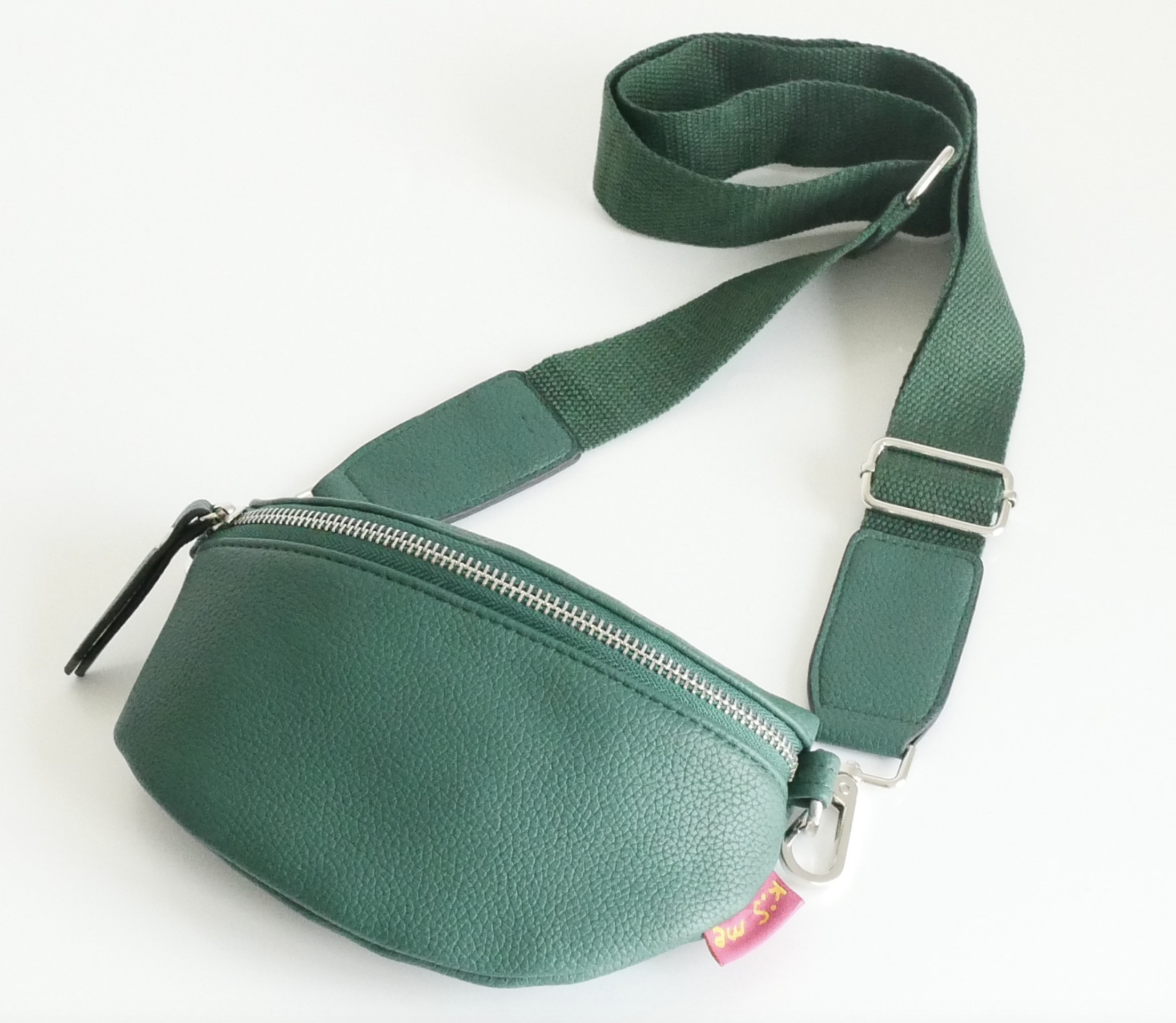 KisMe Crossbody Tasche mit Unifarbenen Schulterband - Grün