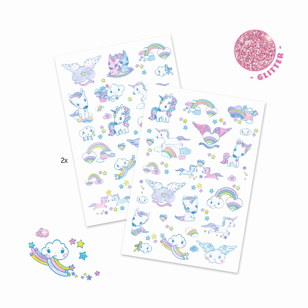 Djeco Tattoos - Einhörner - Unicorns