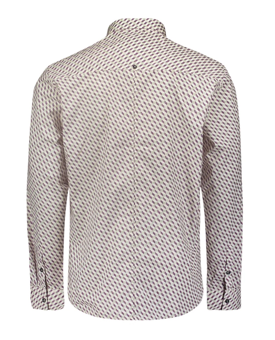 No Excess Hemd mit grafischem Muster - Aubergine No Excess Hemd mit grafischem Muster - Aubergine