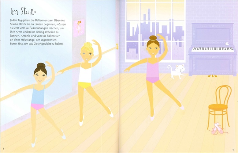 Usborne Mein Anziehpuppen-Stickerbuch im Ballett