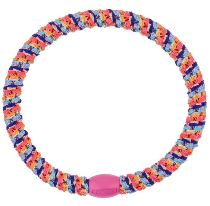 Kknekki Haargummi/Armband - Slim Multi Orange-Pink Neon