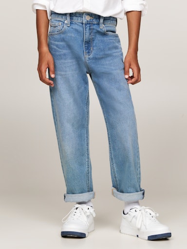 Tommy Hilfiger Jungs Baggy Jeans Light Wash Denim 