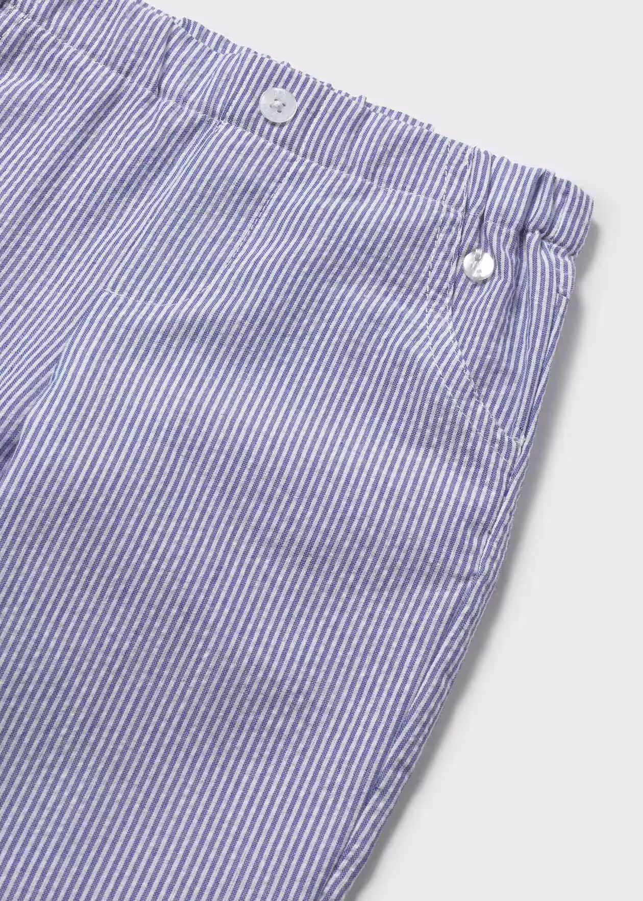 Mayoral Super Leichte Seersucker Sommer Chino Hose Blau Gestreift Mayoral Super Leichte Seersucker Sommer Chino Hose Blau Gestreift