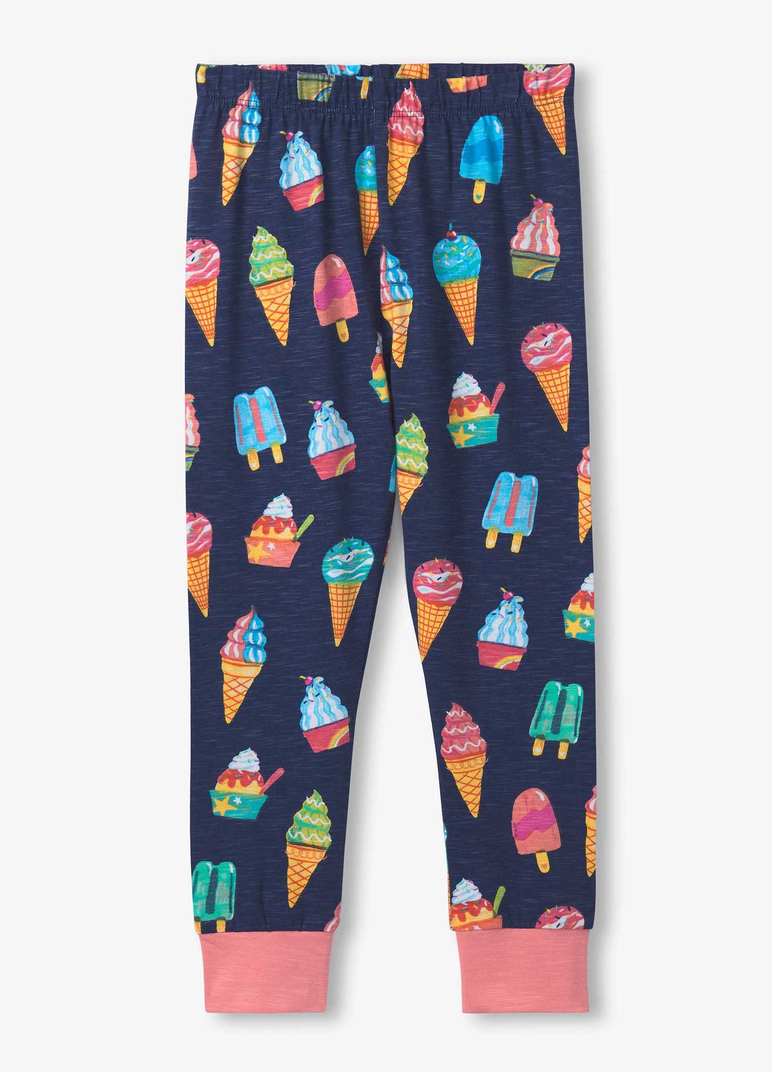 Hatley Langarm Baumwolle Pyjama in Blau Ice Cream Treats - Eis Hatley Langarm Baumwolle Pyjama in Blau Ice Cream Treats - Eis