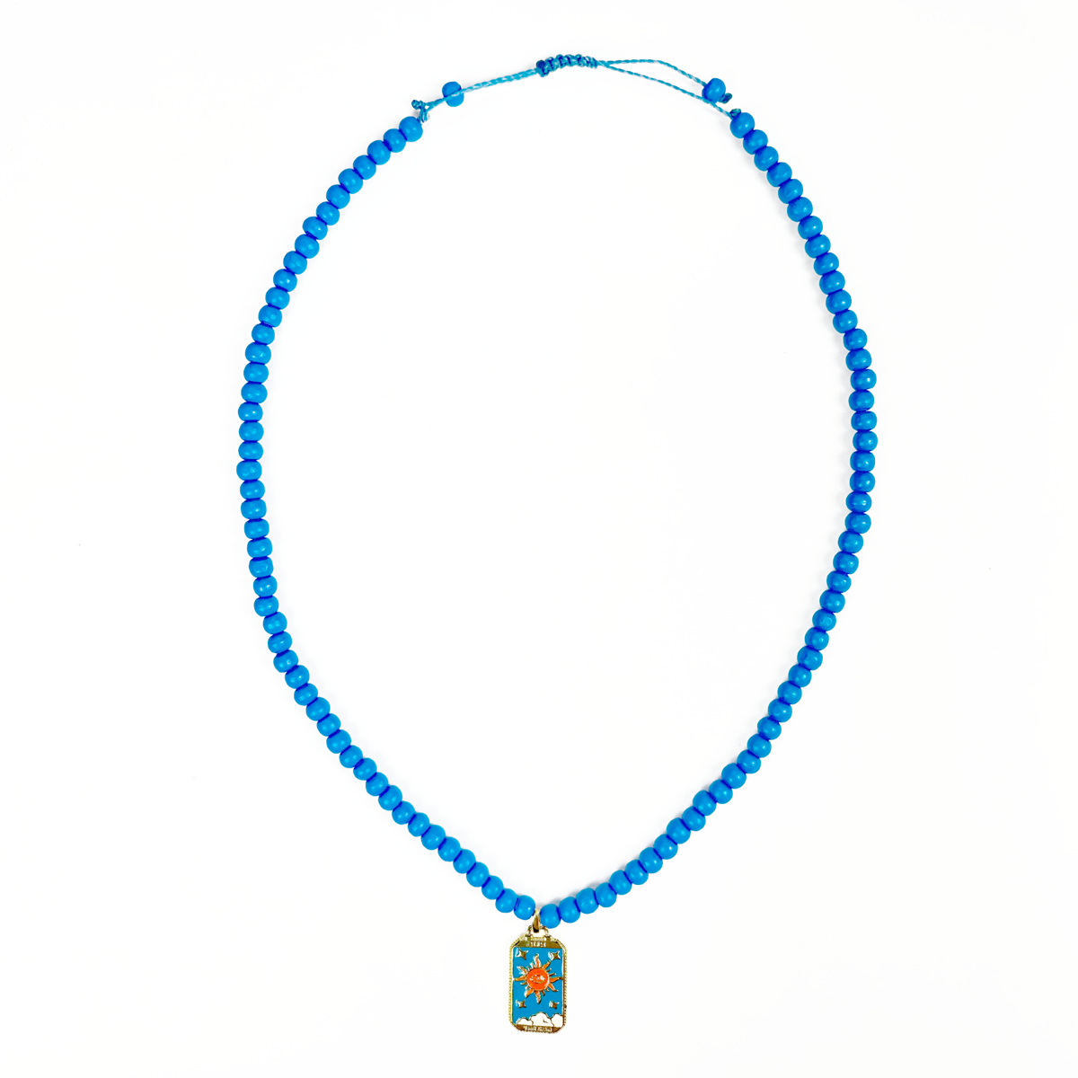 4148279895 Mo Beads Symbol-Kette Jeansblau mit Lucky Charms Anhänger