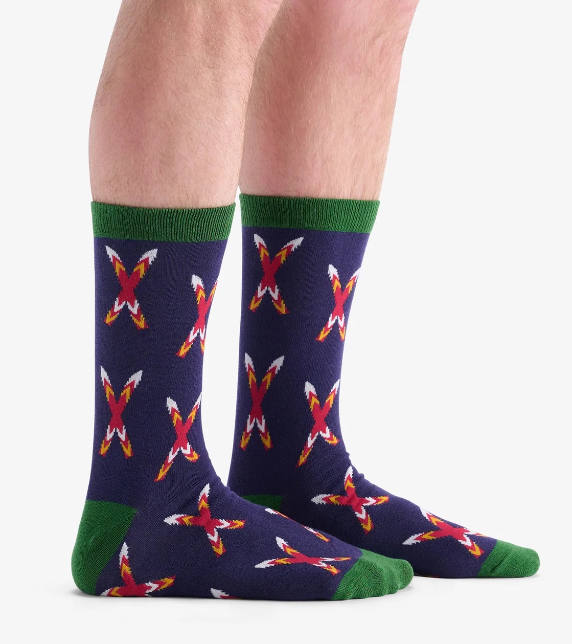Little Blue House Herrensocken in einer Bierdose - Men's Crossed Skis - Skifahren
