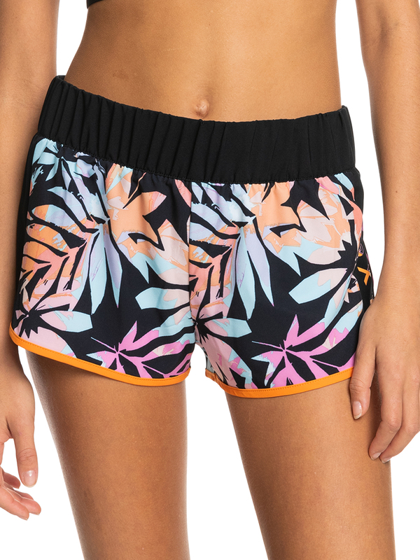 erjbs03228_roxy-w_kvj4_frt1 Roxy Active - Boardshorts für Frauen - Tropical Palmen
