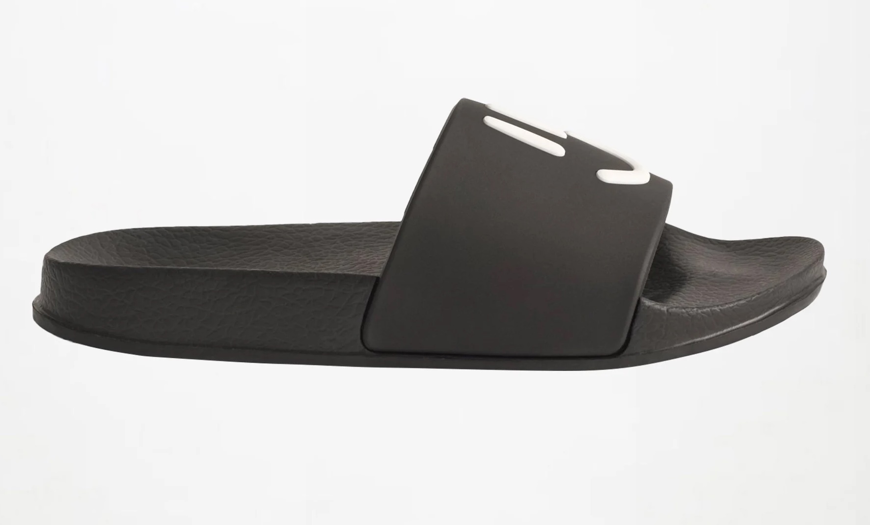 Molo Zhappy Slide Flip Flop Sandalen in Schwarz - Smily Face