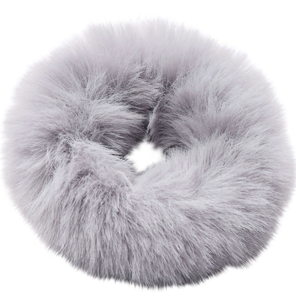 Sofie Schnoor Scrunchie Set - Faux Fell - Schwarz und Grau