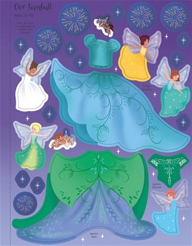 Usborne Mein Anziehpuppen Stickerbuch - Tanzende Feen