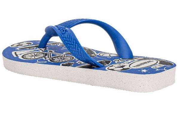 Havaianas Flip Flop Kids Athletic - Royal Blau / Black&White 