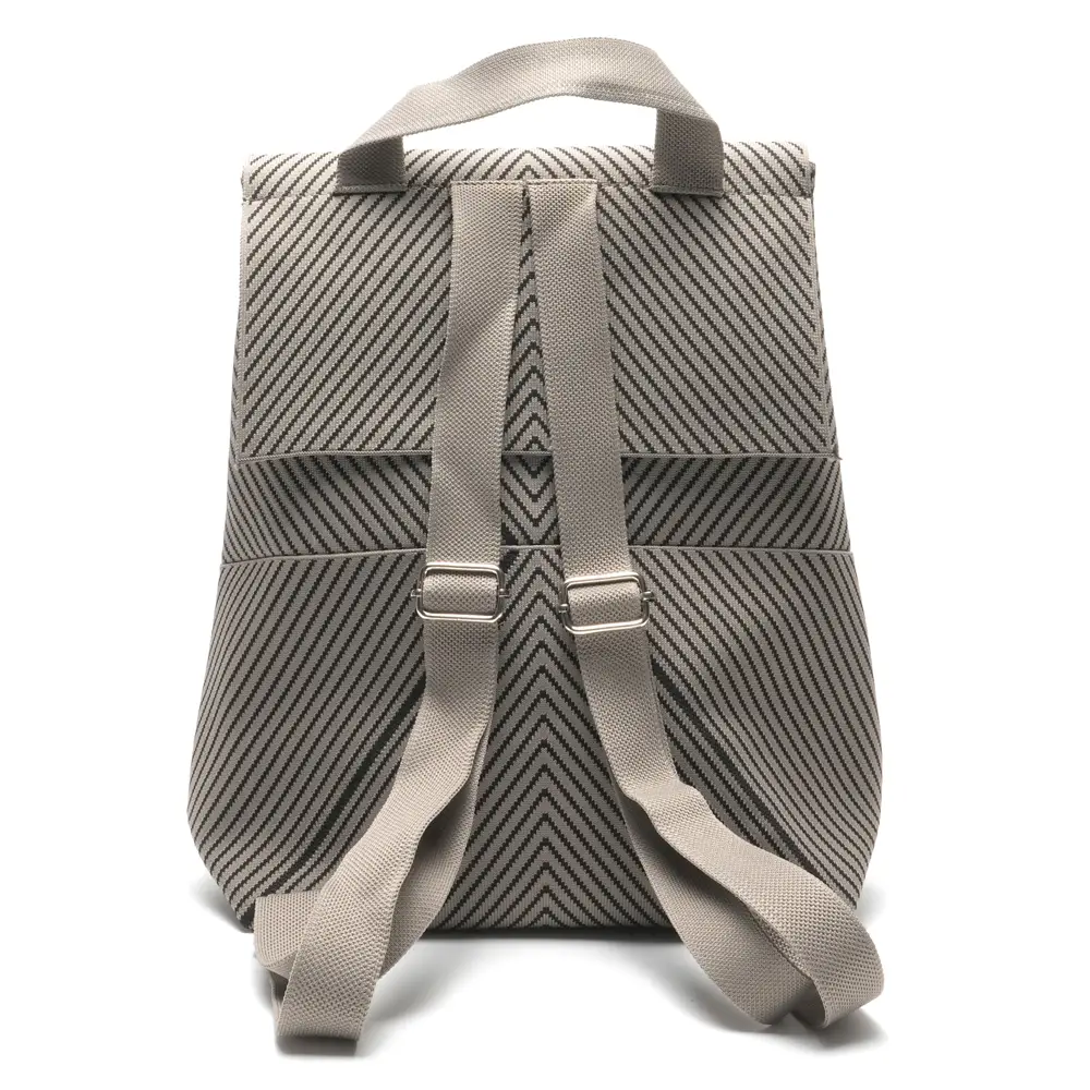 LOT83 Rucksack Romy in Grau & Schwarz Zick Zack 
