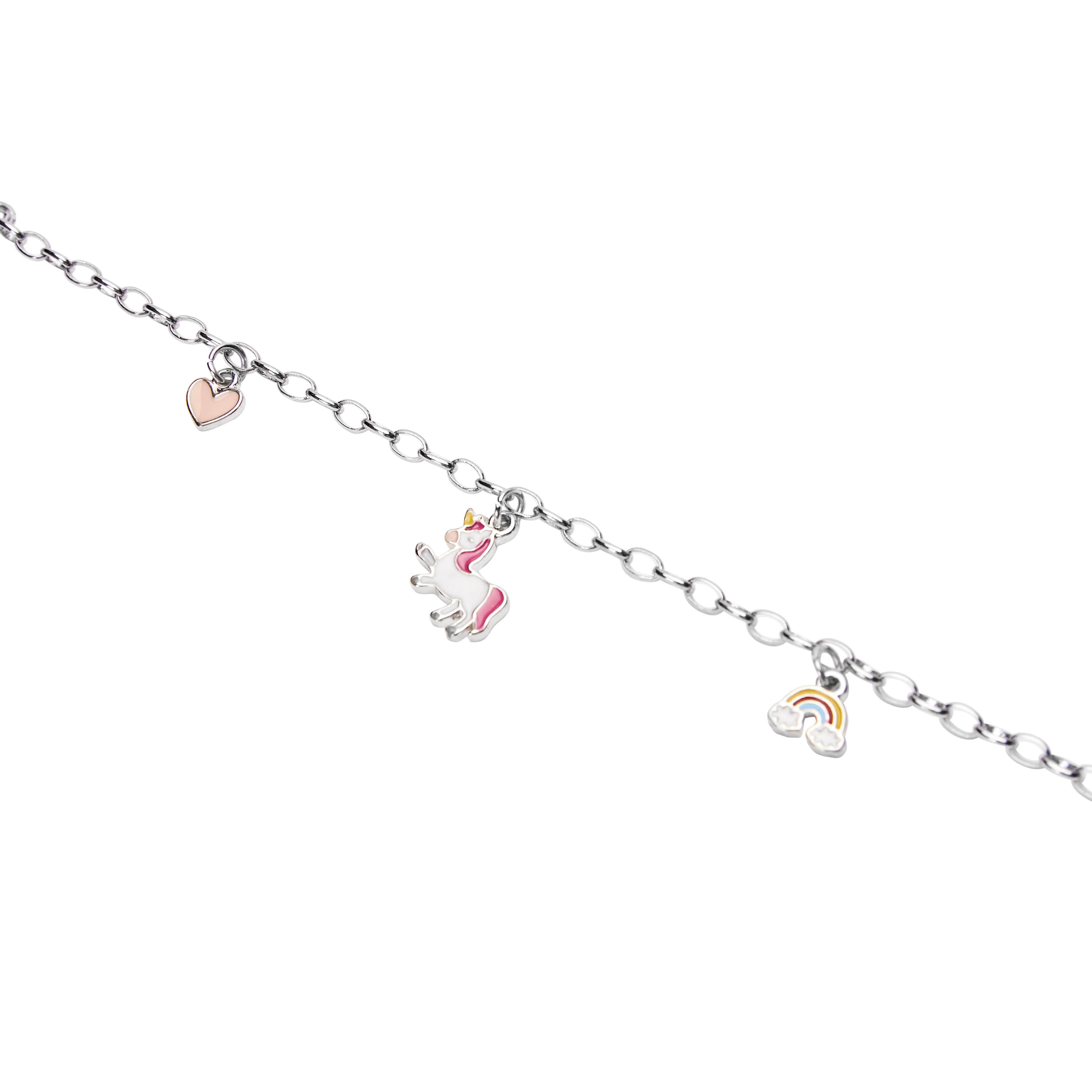 Happy Kids Armband mit 3 Anhänger - Einhorn Happy Kids Armband mit 3 Anhänger - Einhorn
