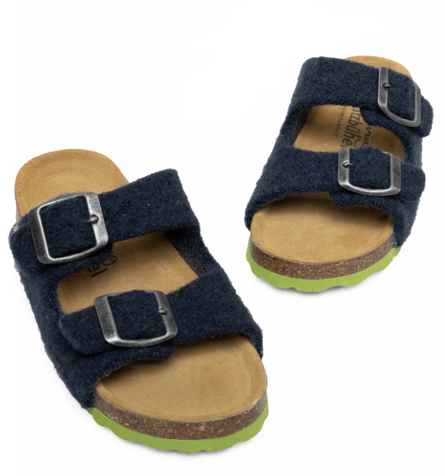 Living Kitzbühel Sandale Wooly Wonder in Blau Living Kitzbühel Sandale Wooly Wonder in Blau