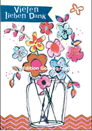 Edition Gollong Karte - Dankeschön Blumenvase