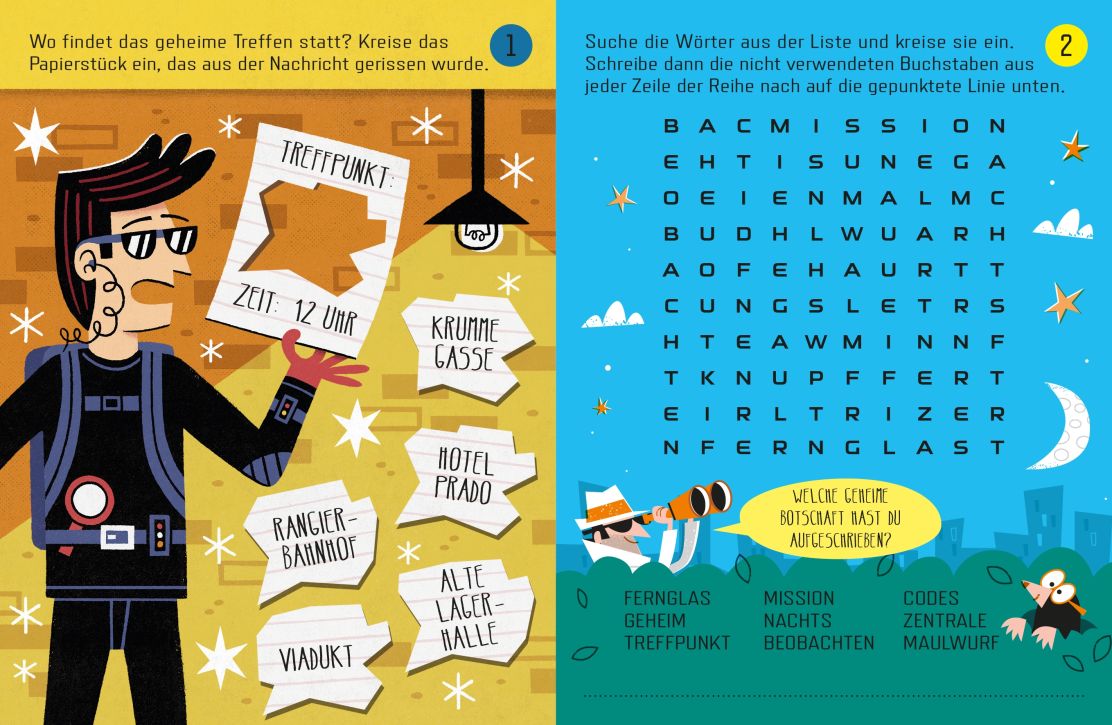 Usborne Minis - Auf geheimer Mission! Knobeleien für Spione
