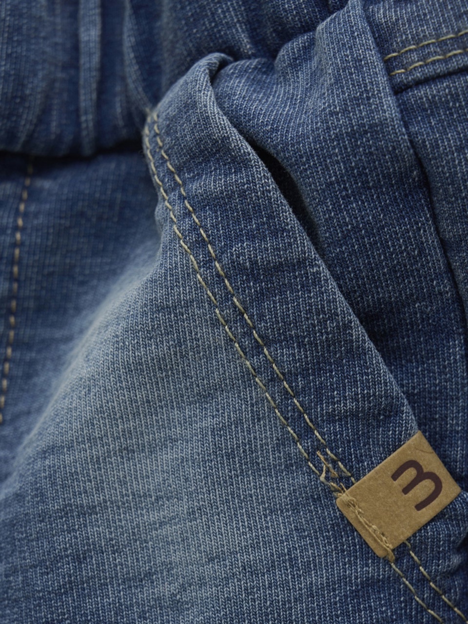 Minymo Sweat Denim Jogging Hose in Blau 