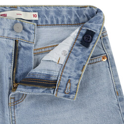 Levi's A-Line Girlfriend Jeans Short mit Fransen - Hellblaues Denim