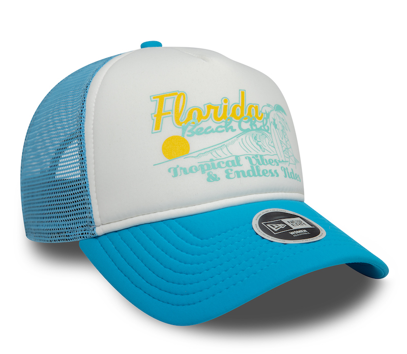 New Era Womens Trucker Cap in Türkis - Florida Beach Club New Era Womens Trucker Cap in Türkis - Florida Beach Club