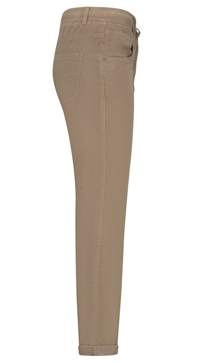 Red Button Tessy Velvet Latte Jeans / Velours Stoffhose in Latte Braun