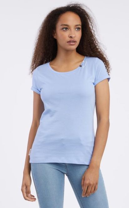 Ragwear Damen T-Shirt Fllorah A GOTS in Blau