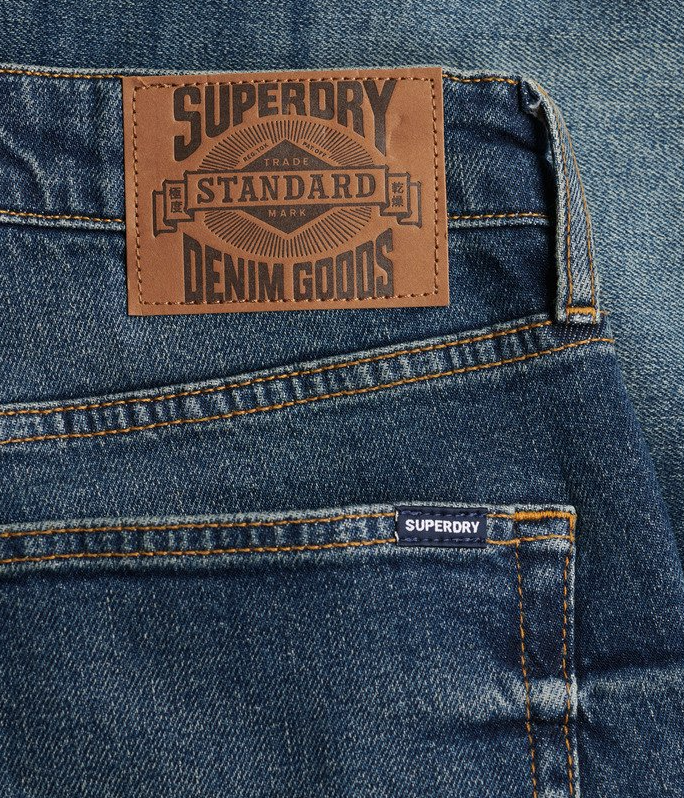 Superdry Herren Vintage Straight Jeans Short
