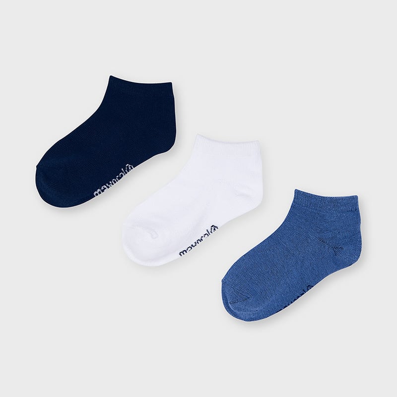 Mayoral Sneaker Socken 3er Set - Navy/Weiß/Jeans