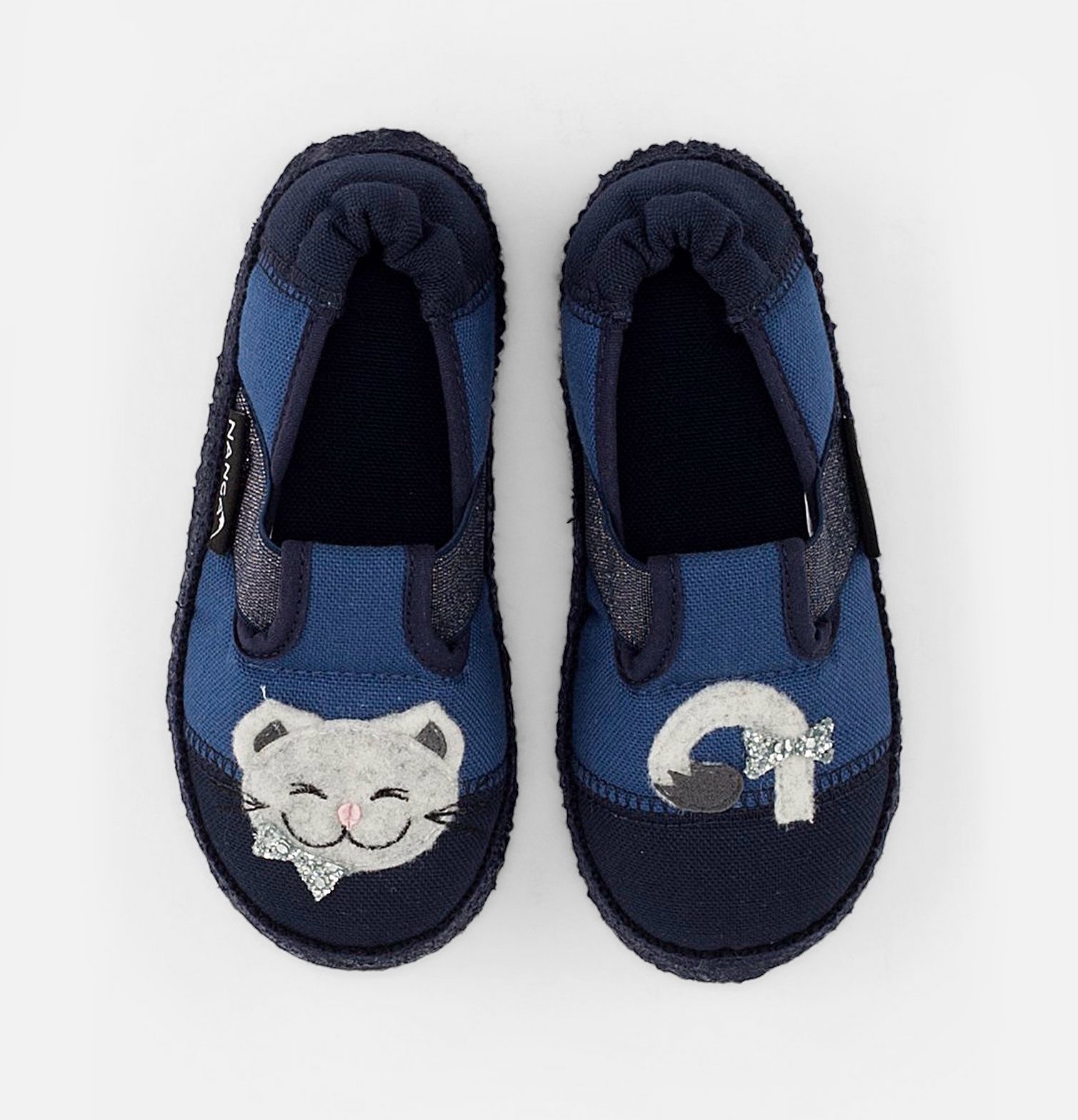 Nanga Hausschuhe - MIEZE - Katze in Blau