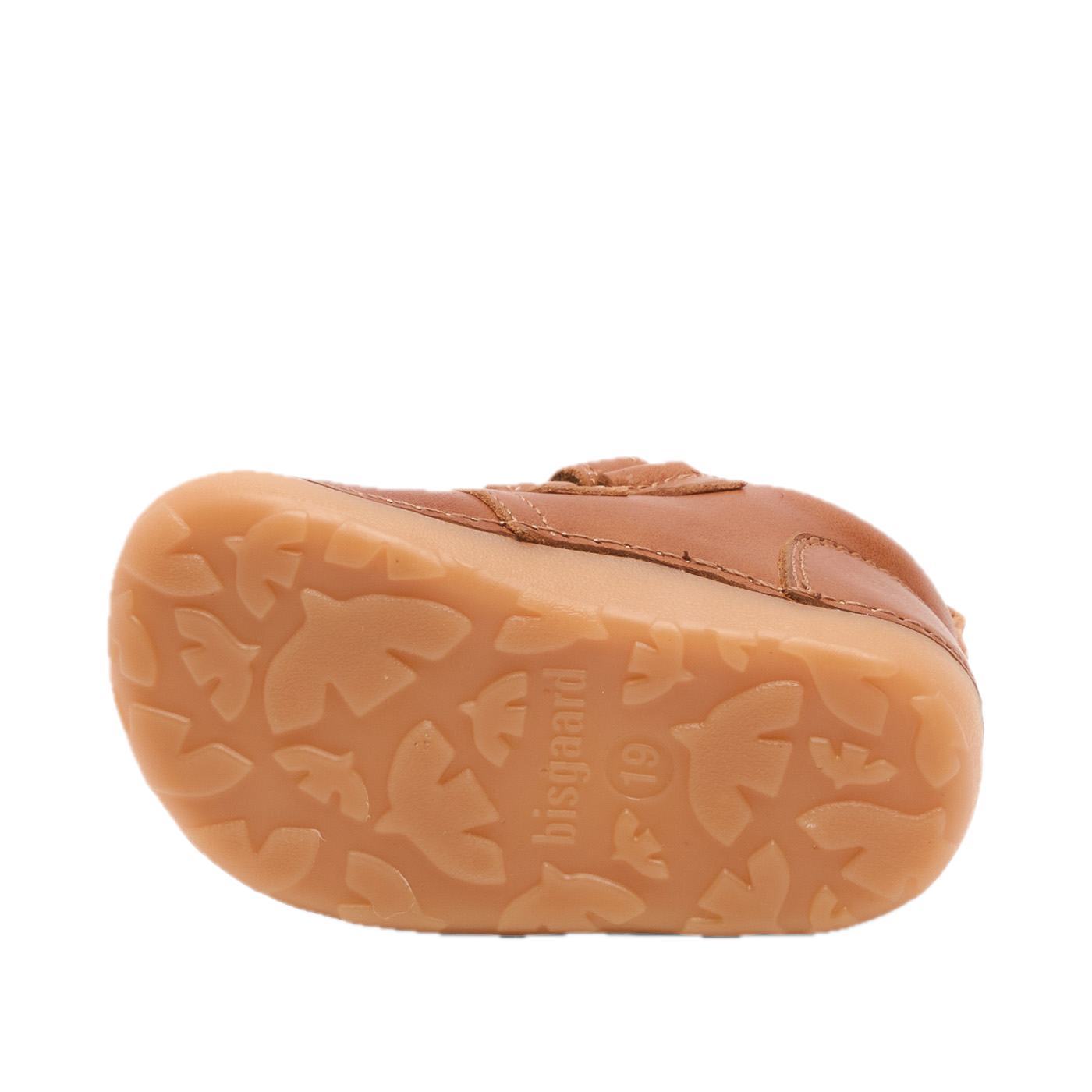 Bisgaard Lederschuh Barefoot Carter Lamb - Lammfell - Cognac