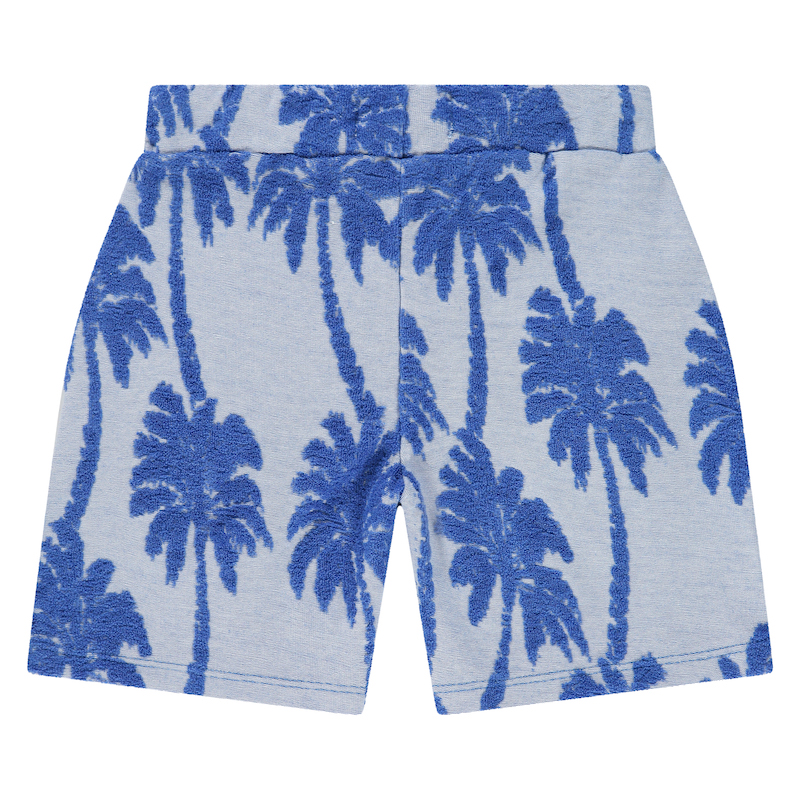 Babyface Stains & Stories Jog Shorts mit Palmen in Royalblau