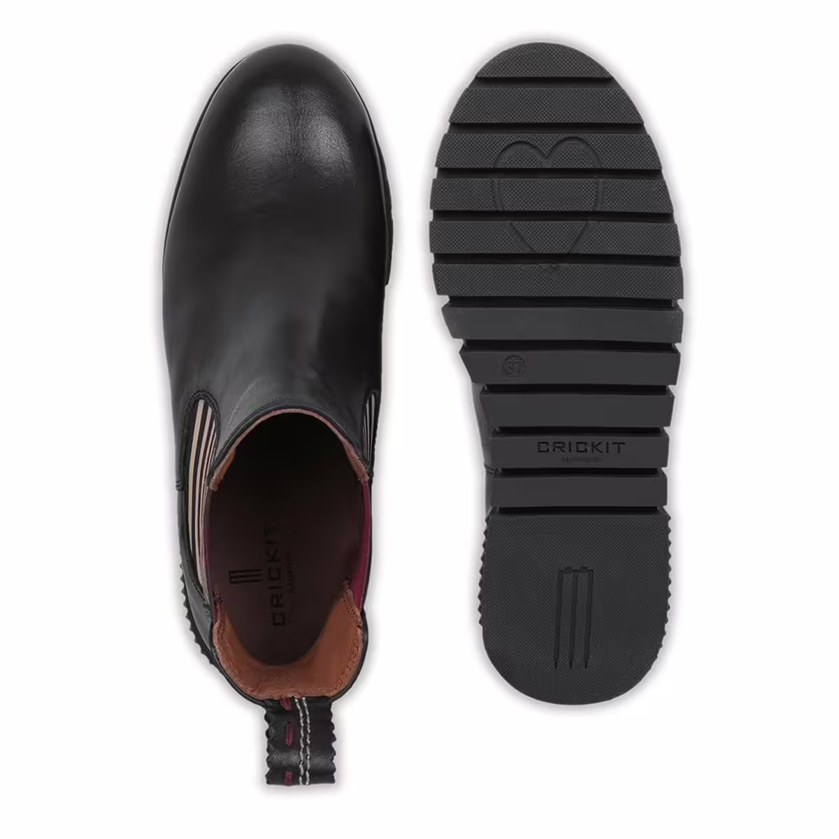 Crickit Stiefel NAELLE in Schwarz mit Streifen und kleinem Herzchen - SALE Crickit Stiefel NAELLE in Schwarz mit Streifen und kleinem Herzchen - SALE
