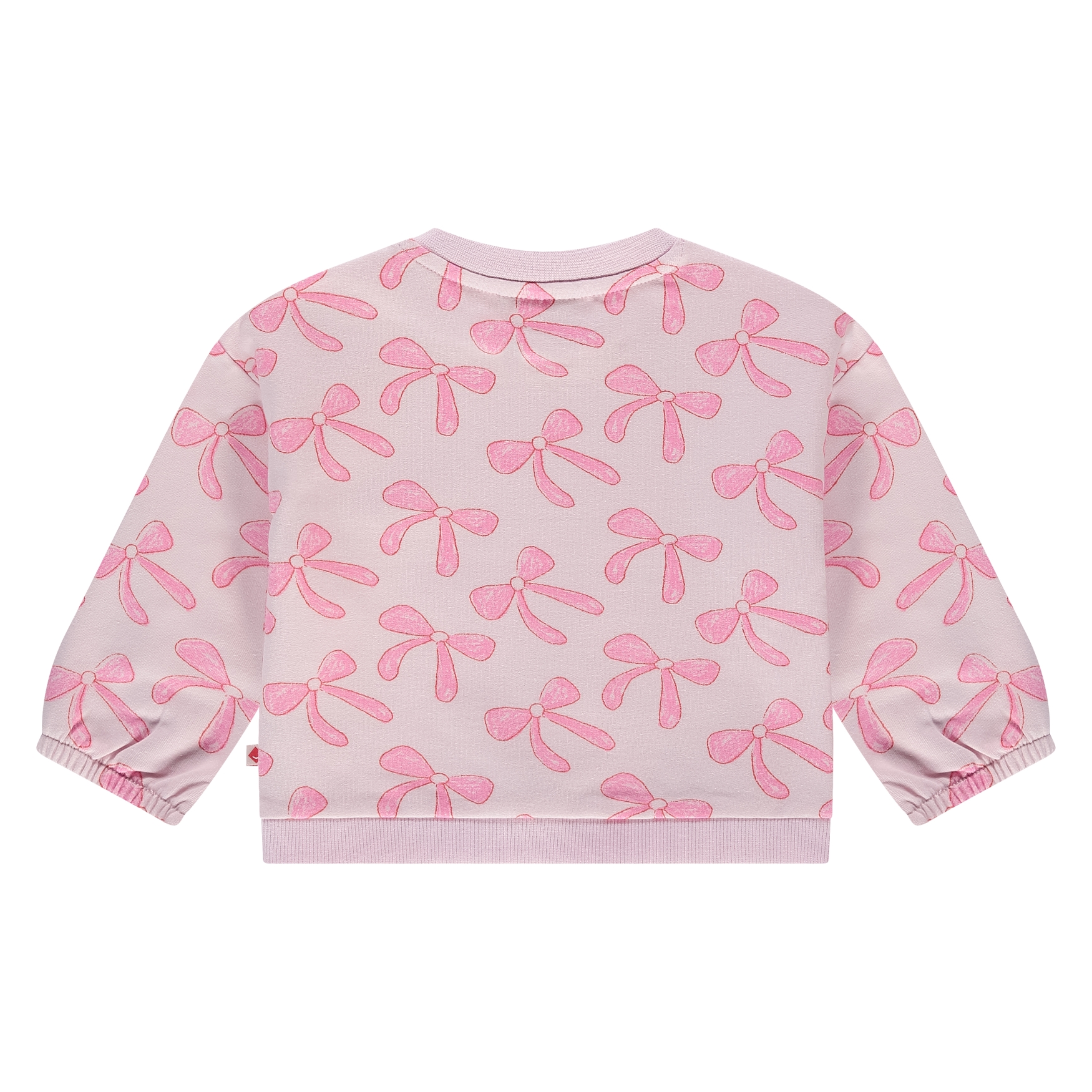Babyface Sweatshirt in Creme mit Powder Rosa Schleifen Allover