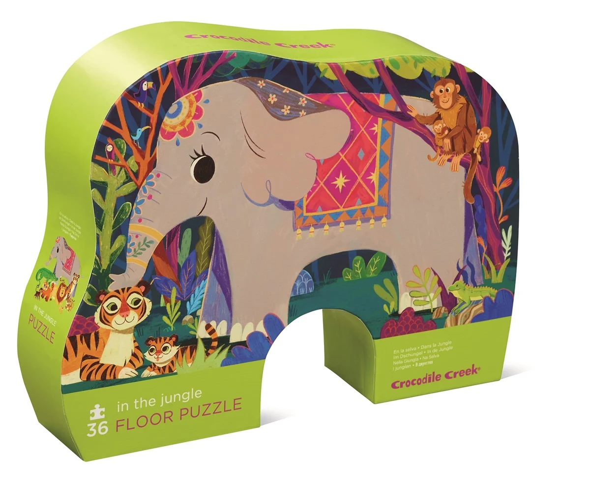 93C8F3493982E41B42FAB8F4F66FC8EF76D35E6A Crocodile Creek Puzzle - Elefant in den Dschungel - 36 Teile