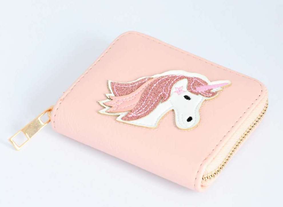 9kxYXmbYW1USjFX_600x600-2x KisMe Geldbörse Kunstleder Einhorn - Rosa