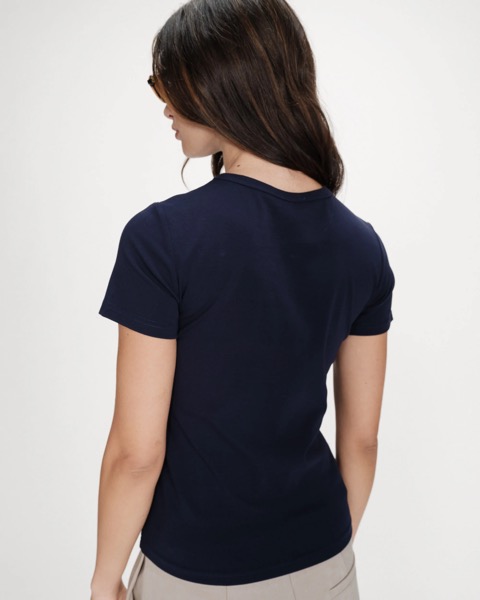 Grace & Mila T-Shirt BONJOUR bedruckt - Marine Vigee