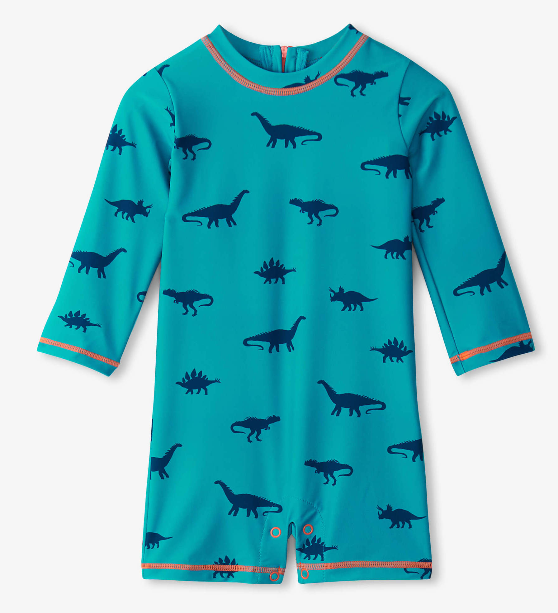 S24DSI908B Hatley Baby Badeanzug / Rashguard in Blau - Dinosaurier