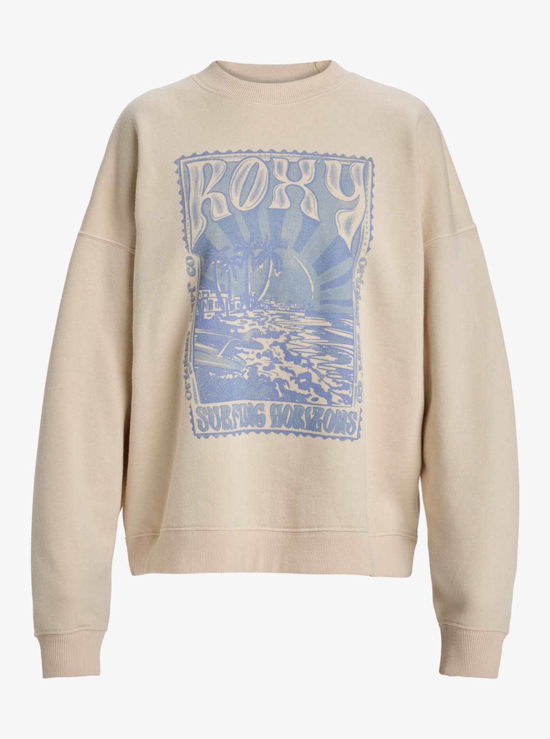 Roxy Lineup - Sweatshirt mit Rundhalsausschnitt für Frauen in Parchment/Creme